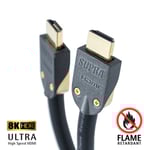 Supra HDMI 2.1 UHD8K FRHF Black (1-5M) 1.5 Meter