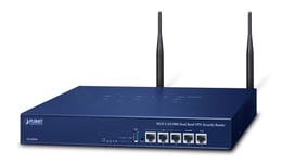 PLANET Wi-Fi 6 AX1800 Dual Band VPN wireless router Gigabit Ethernet Blue