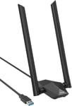 AX1800 WiFi 6 Clé USB WiFi Linux Puissante pour Ubuntu,Mint,Debian,Kubuntu,Mate,Zorin,PureOS,Windows 11/10 Bi-Bande Cle USB WiFi Longue Portée Antenne WiFi pour PC et Raspberry Pi 2+.[U350]