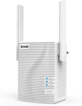 A18 Répéteur Wifi Ac1200 Amplificateur Wifi Extender Booster De Réseau Wifi Double Antennes, Wifi Extender And Access Point, Lan Port, Fast Ethernet Port, Dual Antennas, Blanc[X983]